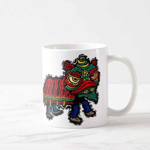 Chinese Lion Dancer Coffee Mug