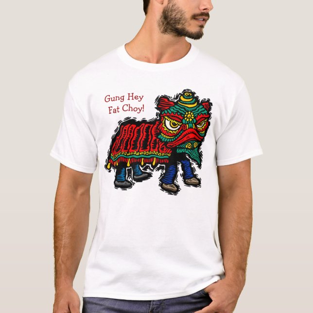 Chinese Lion Dancer T-Shirt (Front)