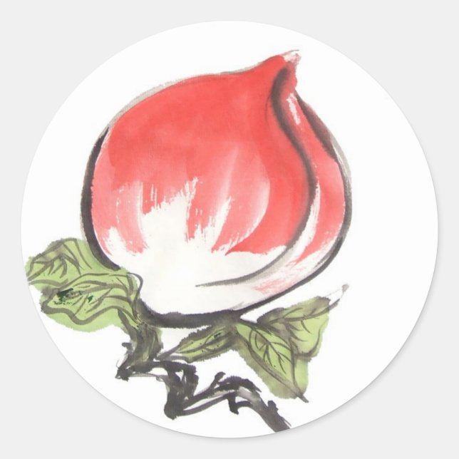 Chinese Longevity Peach Stickers (Front)