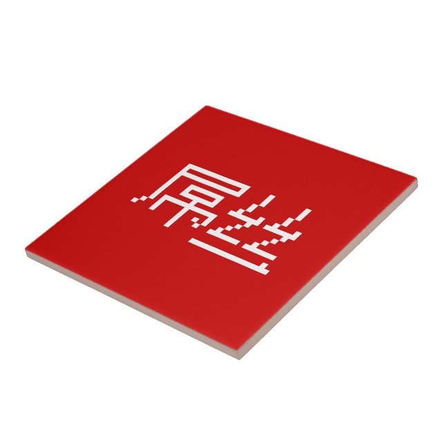 Chinese Loser / Diaosi 屌丝 Hanzi MEME Ceramic Tile (Side)