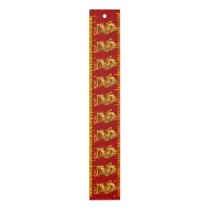 Chinese Lucky Gold Dragon 12" Inch Ruler