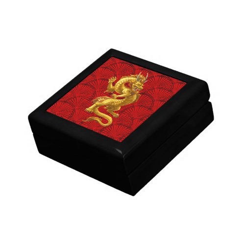 Chinese Lucky Gold Dragon Gift Box