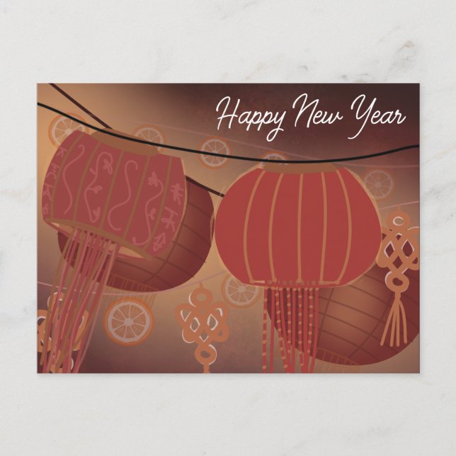 Chinese Lunar New Year 2023 Calendar Holiday Postcard (Front)