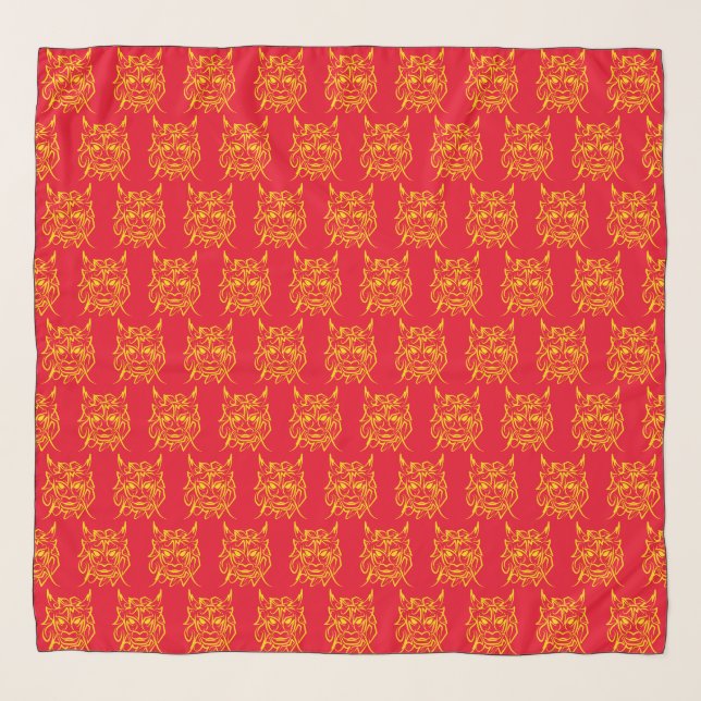 Chinese Lunar New Year 2024 4722 Dragon Year Scarf (Front)