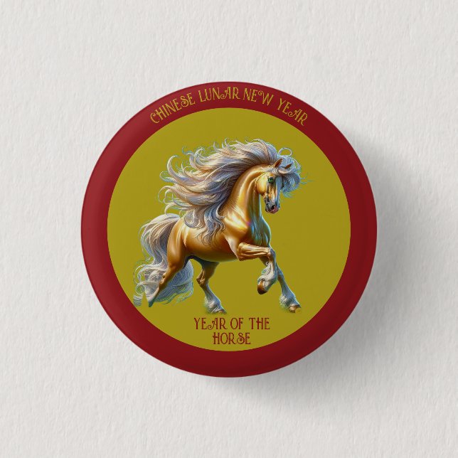 Chinese Lunar New Year 2026 Button (Front)