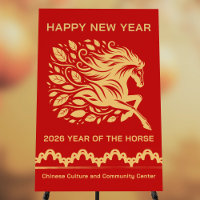 Chinese Lunar New Year 2026 Year of the Horse Glam