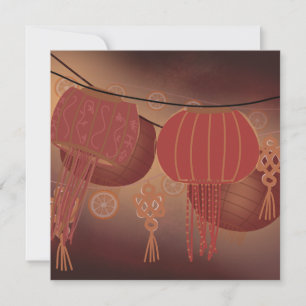 Chinese Lunar New Year Blank Holiday Card