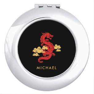 Chinese Lunar New Year Dragon 2024 Personalised Compact Mirror