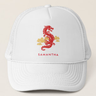 Chinese Lunar New Year Dragon 2024 Personalised Trucker Hat