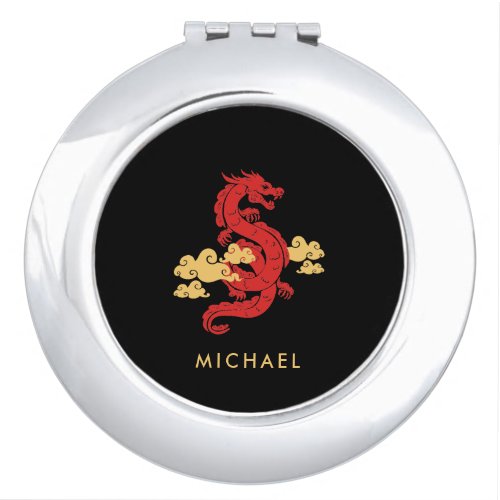 Chinese Lunar New Year Dragon 2024 Personalized Compact Mirror