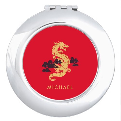 Chinese Lunar New Year Dragon 2024 Personalized Compact Mirror