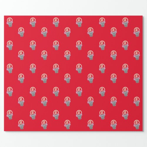 Chinese lunar New Year mouse rat lucky money red Wrapping Paper