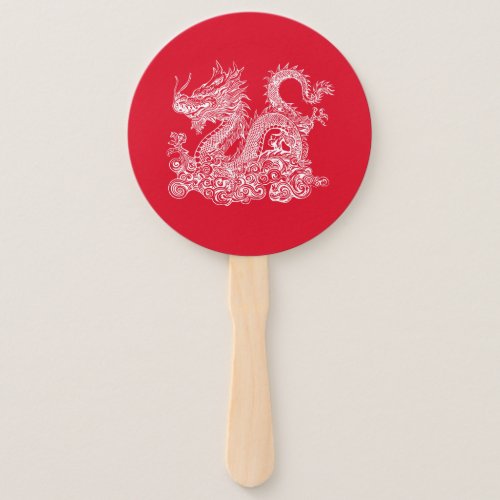 Chinese Lunar New Year of the Dragon Hand Fan