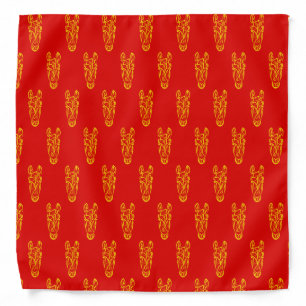 Chinese Lunar New Year of the Horse 2026 4724 Fire Bandana