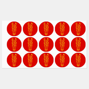 Chinese Lunar New Year of the Horse 2026 4724 Fire Kids' Labels
