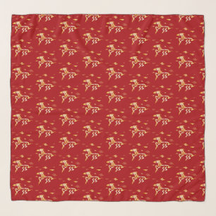 Chinese Lunar New Year of the Horse 2026 4724 Fire Scarf
