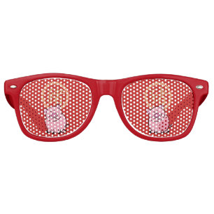 Chinese Lunar New Year of the Pig Red Lucky Money Retro Sunglasses