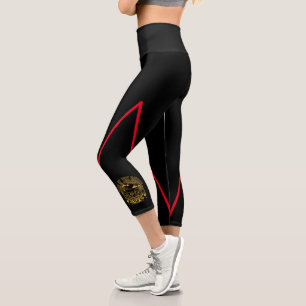 Chinese Lunar New Year of the Rabbit Capri Leggings