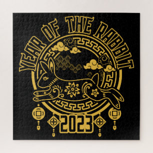 Chinese Lunar New Year of the Rabbit Jigsaw Puzzle