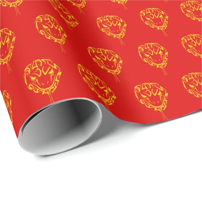 Chinese Lunar New Year of the Snake 2025 4723 Wood Wrapping Paper (Roll Corner)