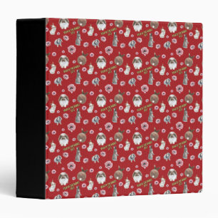 Chinese Lunar Year of the Rabbit 2023 Pattern 3 Ring Binder