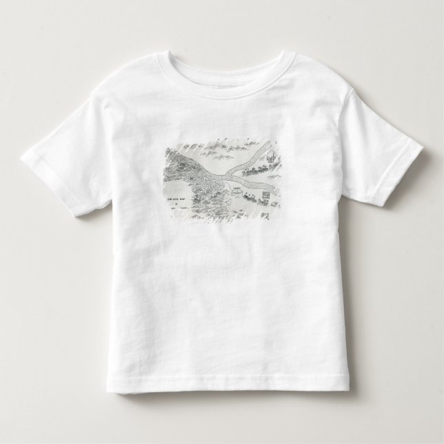 Chinese map of the Great Flood Toddler T-shirt (Front)