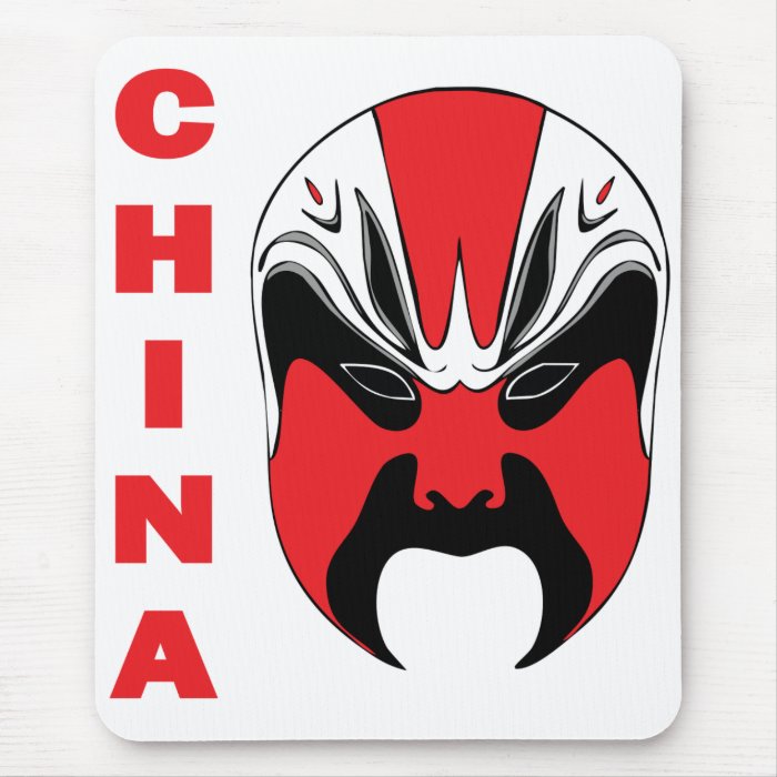 CHINESE MASK MOUSE PAD