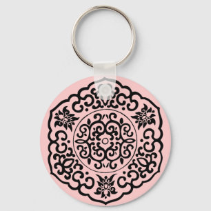 Chinese Medallion back Keychain