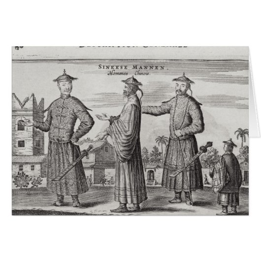 Chinese Men, a General Description from an account Cards (Front Horizontal)