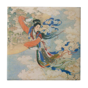 Chinese Moon Goddess ceramic tile