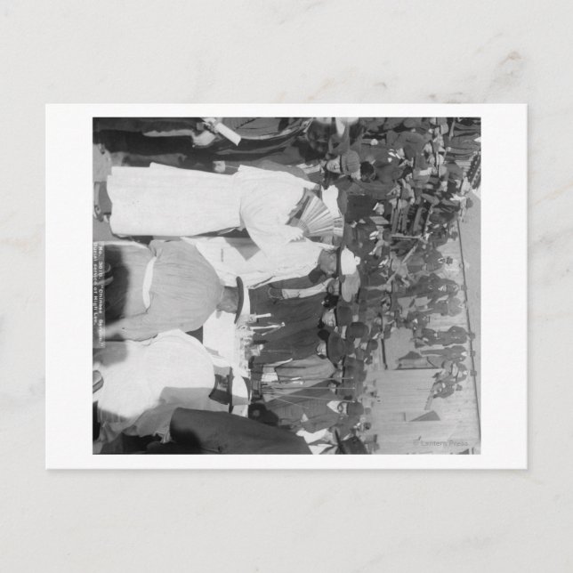 Chinese Mourners at Burial Service for "High Lee Postcard (Front)