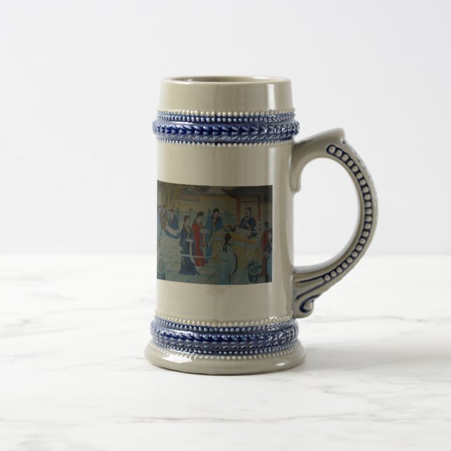 Chinese Mural Painting Beer Stein (Right)