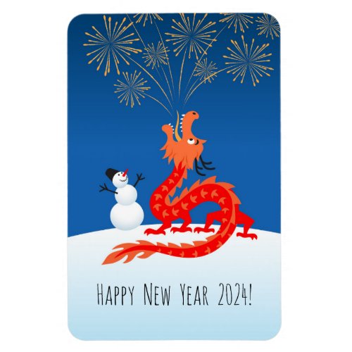 Chinese New Lunar Year 2024 Dragon Zodiac Magnet