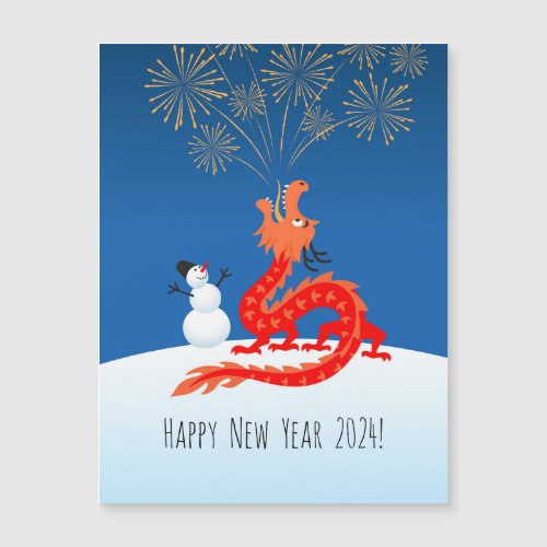 Chinese New Lunar Year 2024 Dragon Zodiac Magnet