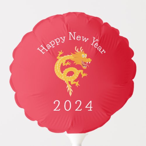 Chinese New Lunar Year Dragon 2024 Zodiac Balloon