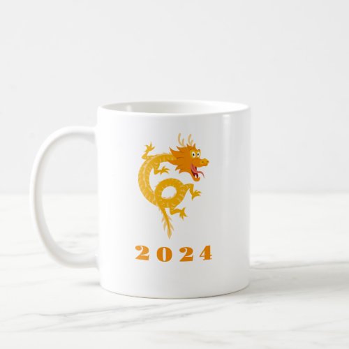 Chinese New Lunar Year Dragon 2024 Zodiac Coffee Mug