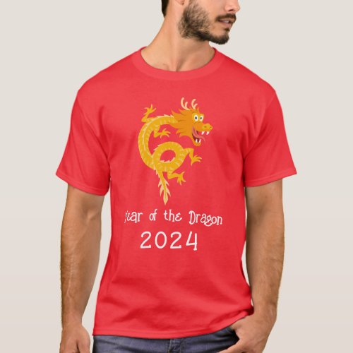 Chinese New Lunar Year Dragon 2024 Zodiac T_Shirt
