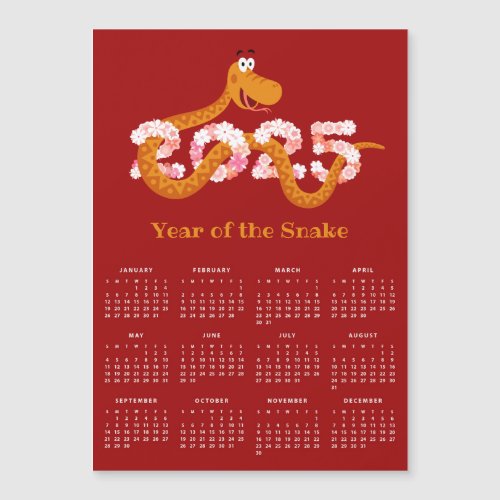 Chinese New Lunar Year Zodiac Snake 2025 Calendar