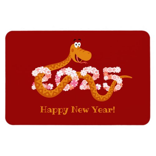 Chinese New Lunar Year Zodiac Wood Snake 2025 Magnet