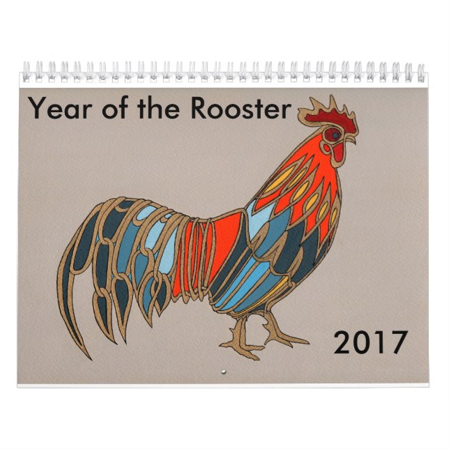 Chinese New Year 2017 - Year of the Rooster Calendar (Cover)