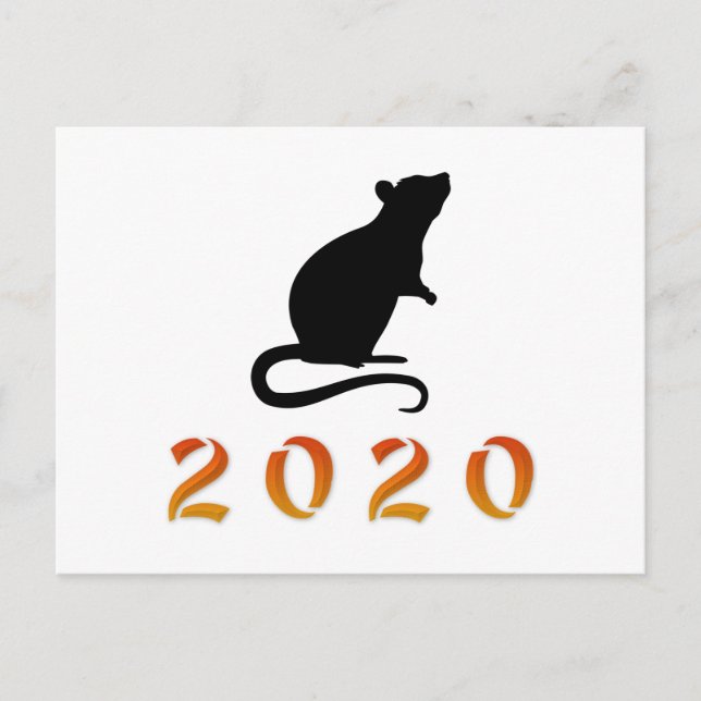 Chinese New Year 2020 Rat Postcard (Front)
