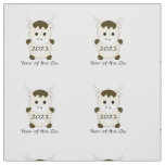Chinese New Year 2021 Year of the Ox Fabric