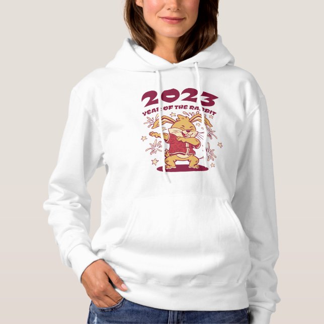 Chinese New Year 2023 - Year of the Rabbit Hoodie (Front)