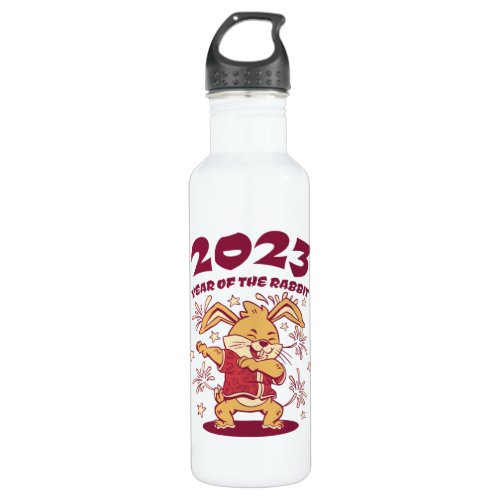 Chinese New Year 2023 _ Year of the Rabbit Stainless Steel Water Bottle