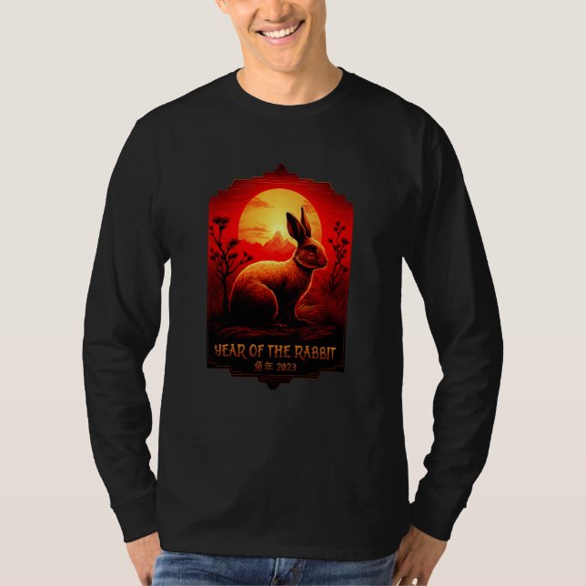 Chinese New Year 2023 Zodiac Lunar New Year Of The T-Shirt (Front)