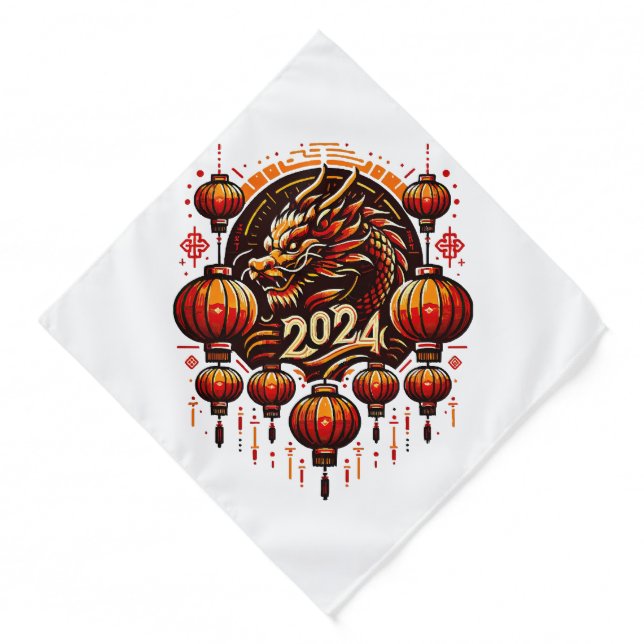  chinese new year 2024 bandana (Front)
