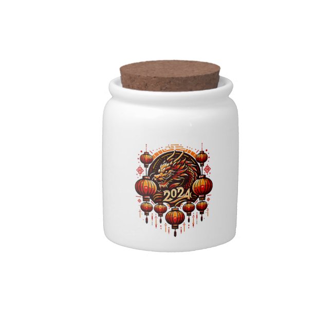  chinese new year 2024 candy jar (Front)