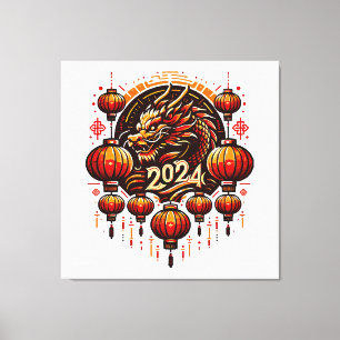 chinese new year 2024 canvas print