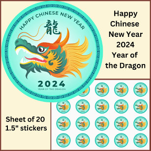 Chinese New Year Stickers & Labels