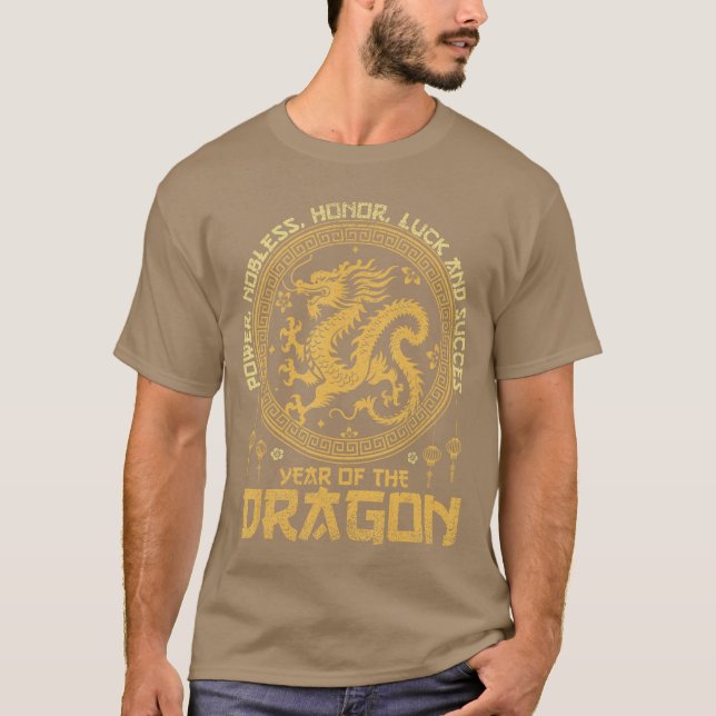 Chinese New Year 2024 Dragon Happy Chinese New Yea T-Shirt (Front)